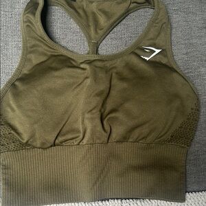Olive Green Sports Bra